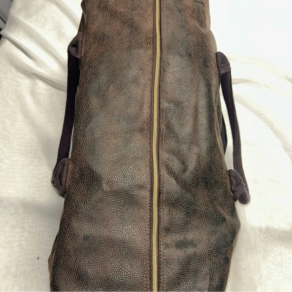 GH Bass Large Bag Tote Leather Look‎ Vintage Handle Shoulder Strap